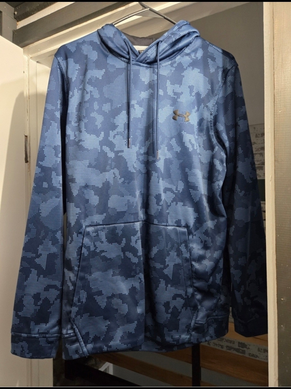 Under Armour Blue Digital Camo Pullover Hoodie